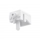 LEVERLOCK CURTAIN RAIL BRACKET / WHITE / SMALL